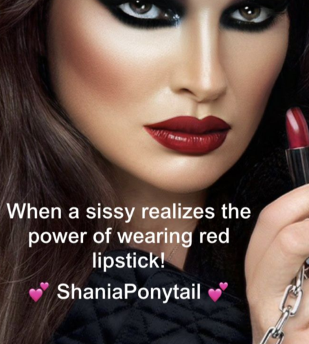 Sissy Lipstick Captions